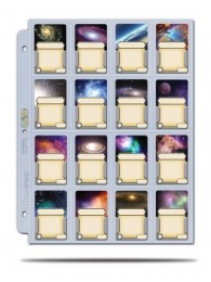 Accessori Cards - 100 fogli per raccoglitore ad anelli: 16 tasche mini 41mm x 63 mm - buchi universali - platinum series