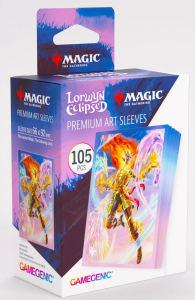 Accessori Cards - 105 card sleeves - buste protettive per cards: Lorwyn eclipsed art sleeves - ashling, the limitless - formato usa 66 x 92