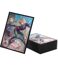 Accessori Cards - 105 card sleeves - buste protettive per cards: Spider-man art sleeves - green goblin - formato usa 66 x 92