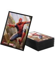 Accessori Cards - 105 card sleeves - buste protettive per cards: Spider-man art sleeves - spider-man - formato usa 66 x 92