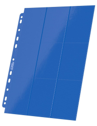 Accessori Cards - 10 fogli per raccoglitore ad anelli: 9 tasche - blue