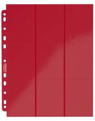 Accessori Cards - 10 fogli per raccoglitore ad anelli: 9 tasche - red
