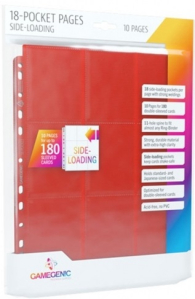 Accessori Cards - 10 fogli per raccoglitore ad anelli: 9 tasche - red