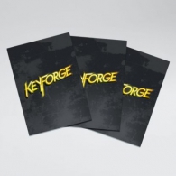 Accessori Cards - 40 card sleeves - buste protettive per cards: Keyforge logo sleeves - black - formato usa 66 x 92