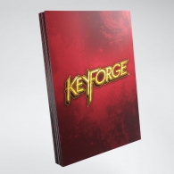 Accessori Cards - 40 card sleeves - buste protettive per cards: Keyforge logo sleeves - red - formato usa 66 x 92