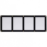 Accessori Cards - 4 card black holder: Crystal clear