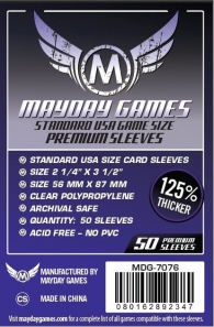 Accessori Cards - 50 card sleeves - board game: 56 x 87 mm - usa - premium