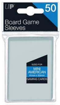 Accessori Cards - 50 card sleeves - board game: 41 x 63 mm - mini american
