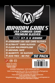 Accessori Cards - 50 card sleeves - board game: 57,5 x 89 mm - chimera - premium