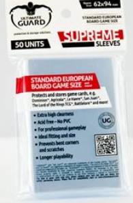 Accessori Cards - 50 card sleeves - board game: 62 x 94 mm - standard european