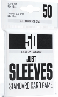 Accessori Cards - 50 card sleeves - buste protettive per cards: Just sleeves black - formato usa 66 x 92