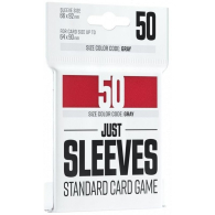 Accessori Cards - 50 card sleeves - buste protettive per cards: Just sleeves red - formato usa 66 x 92