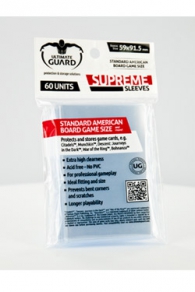 Accessori Cards - 60 card sleeves - board game: 59 x 91,5 mm - standard american