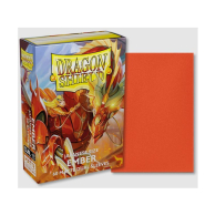 Accessori Cards - 60 card sleeves - buste protettive per cards: Dual sleeves matte ember - formato jap 62 x 89