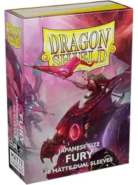 Accessori Cards - 60 card sleeves - buste protettive per cards: Dual sleeves matte fury - formato jap 62 x 89