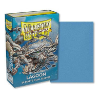 Accessori Cards - 60 card sleeves - buste protettive per cards: Dual sleeves matte lagoon - formato jap 62 x 89