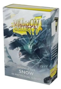 Accessori Cards - 60 card sleeves - buste protettive per cards: Dual sleeves matte snow - formato jap 62 x 89