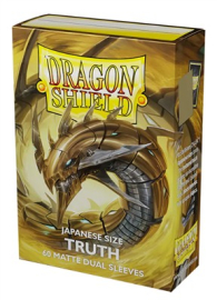 Accessori Cards - 60 card sleeves - buste protettive per cards: Dual sleeves matte truth - formato jap 62 x 89