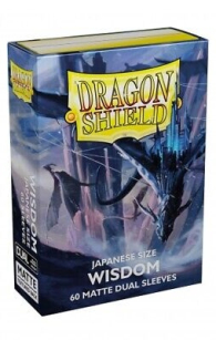 Accessori Cards - 60 card sleeves - buste protettive per cards: Dual sleeves matte wisdom - formato jap 62 x 89