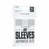Accessori Cards - 60 card sleeves - buste protettive per cards: Just sleeves white - formato jap 62 x 89