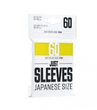 Accessori Cards - 60 card sleeves - buste protettive per cards: Just sleeves yellow- formato jap 62 x 89