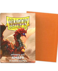 Accessori Cards - 60 card sleeves - buste protettive per cards: Matte amber - formato jap 62 x 89
