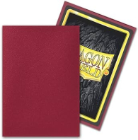 Accessori Cards - 60 card sleeves - buste protettive per cards: Matte blood red - formato jap 62 x 89