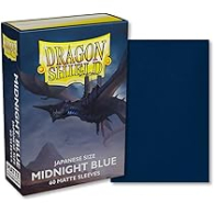 Accessori Cards - 60 card sleeves - buste protettive per cards: Matte midnight blue - formato jap 62 x 89