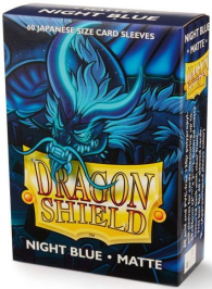 Accessori Cards - 60 card sleeves - buste protettive per cards: Matte night blue - formato jap 62 x 89