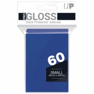 Accessori Cards - 60 card sleeves premium - buste protettive: Blue - formato jap 62 x 89