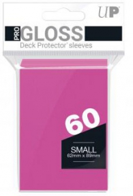 Accessori Cards - 60 card sleeves premium - buste protettive: Bright pink - formato jap 62 x 89