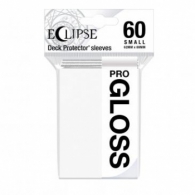 Accessori Cards - 60 card sleeves premium - buste protettive: Eclipse gloss artic white - formato jap 62 x 89