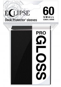 Accessori Cards - 60 card sleeves premium - buste protettive: Eclipse gloss jet black - formato jap 62 x 89