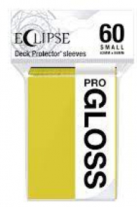 Accessori Cards - 60 card sleeves premium - buste protettive: Eclipse gloss lemon yellow - formato jap 62 x 89