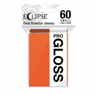 Accessori Cards - 60 card sleeves premium - buste protettive: Eclipse gloss pumpkin orange - formato jap 62 x 89