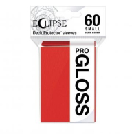 Accessori Cards - 60 card sleeves premium - buste protettive: Eclipse gloss red - formato jap 62 x 89