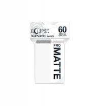 Accessori Cards - 60 card sleeves premium - buste protettive: Eclipse matte arctic white - formato jap 62 x 89