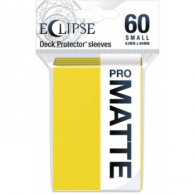 Accessori Cards - 60 card sleeves premium - buste protettive: Eclipse matte lemon yellow - formato jap 62 x 89