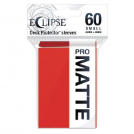 Accessori Cards - 60 card sleeves premium - buste protettive: Eclipse matte red - formato jap 62 x 89