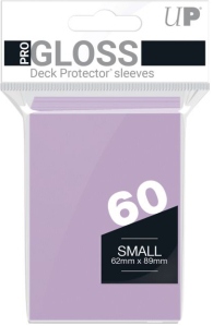 Accessori Cards - 60 card sleeves premium - buste protettive: Gloss lilac - formato jap 62 x 89