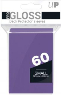 Accessori Cards - 60 card sleeves premium - buste protettive: Gloss purple - formato jap 62 x 89