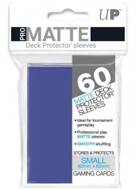 Accessori Cards - 60 card sleeves premium - buste protettive: Matte blue - formato jap 62 x 89