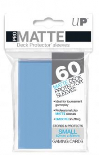 Accessori Cards - 60 card sleeves premium - buste protettive: Matte light blue - formato jap 62 x 89