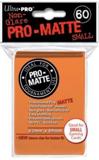 Accessori Cards - 60 card sleeves premium - buste protettive: Matte orange - formato jap 62 x 89