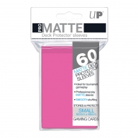 Accessori Cards - 60 card sleeves premium - buste protettive: Matte pink - formato jap 62 x 89