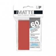 Accessori Cards - 60 card sleeves premium - buste protettive: Matte red - formato jap 62 x 89