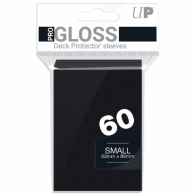 Accessori Cards - 60 card sleeves premium - buste protettive: Solid black - formato jap 62 x 89