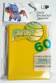 Accessori Cards - 60 card sleeves premium - buste protettive: Yellow - formato jap 62 x 89