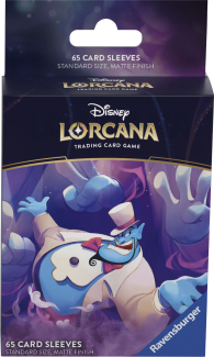 Accessori Cards - 65 card sleeves - buste protettive per cards: Lorcana - aladdin - genio - formato usa 66 x 92