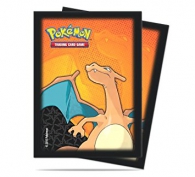 Accessori Cards - 65 card sleeves - buste protettive per cards: Pokemon charizard - formato usa 66 x 91